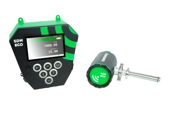 An SDM ECO density meter HMI and transmitter